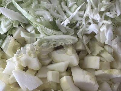 Keptas patiekalas su jauna kopūstu ir kiauliena Žingsnis 3