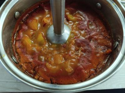 Pomidorų sriuba su daržovėmis ir sūriu Žingsnis 5