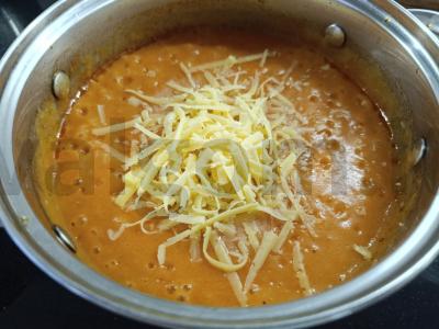 Pomidorų sriuba su daržovėmis ir sūriu Žingsnis 6