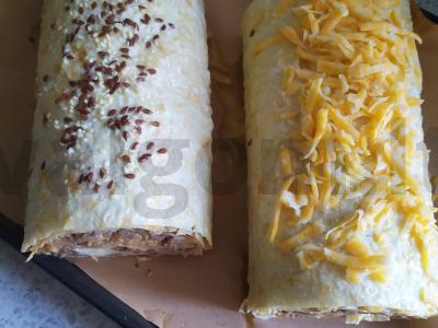 Mėsos ritinys iš lavašo Žingsnis 4