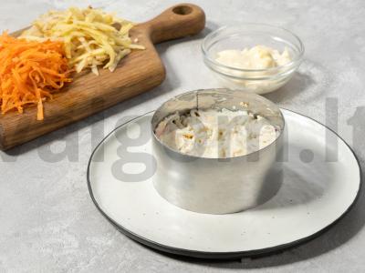 Sluoksniuotas salotas su lašiša Žingsnis 5