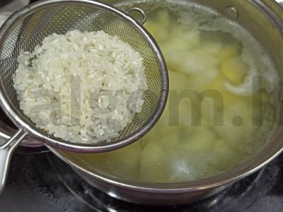 Sriuba-pyragas su ryžiais sultinyje Žingsnis 3