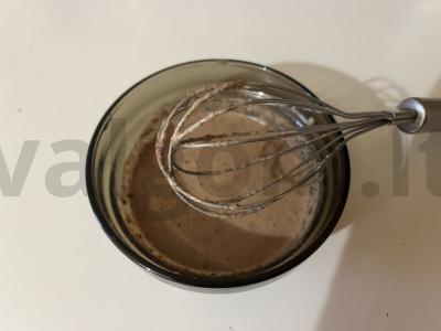 Kukurūzų košė su kakavos milteliais mikrobangų krosnelėje Žingsnis 9