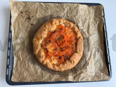 Varškės galeta su pomidorais ir fetos sūriu Žingsnis 6