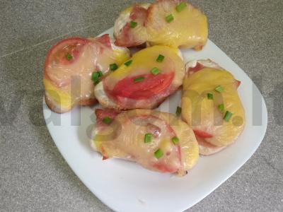 Karšti sumuštiniai iš ciabatta per 25 minutes Žingsnis 7