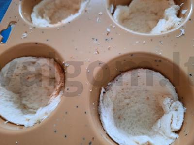 Namų tartaletės su cukinijomis, tofu ir grybais Žingsnis 2