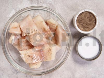 Ešerys su grietine ir svogūnais Žingsnis 1