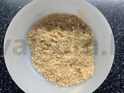 Desertas iš varškės sūrio, šokolado ir apelsino Žingsnis 1