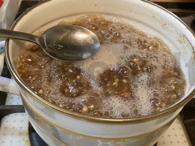 Grikių košė su figomis ir šokoladu Žingsnis 3