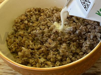 Grikių košė su figomis ir šokoladu Žingsnis 4