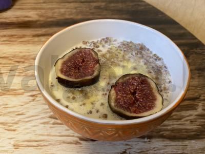 Grikių košė su figomis ir šokoladu Žingsnis 7