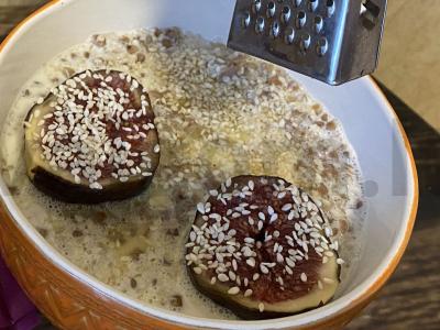 Grikių košė su figomis ir šokoladu Žingsnis 8