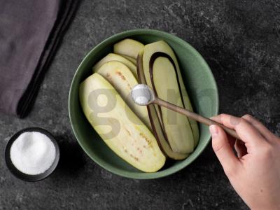 Ryžiai su glazūruotais baklažanais Žingsnis 1