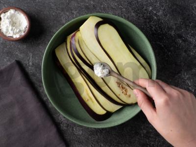 Ryžiai su glazūruotais baklažanais Žingsnis 3