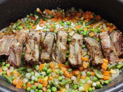 Kiaulienos šonkauliai su meksikietiška mišiniu Žingsnis 3