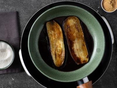 Ryžiai su glazūruotais baklažanais Žingsnis 5