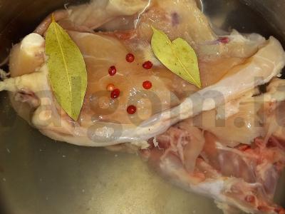 Vištienos sriuba su žaliaisiais lęšiais Žingsnis 1