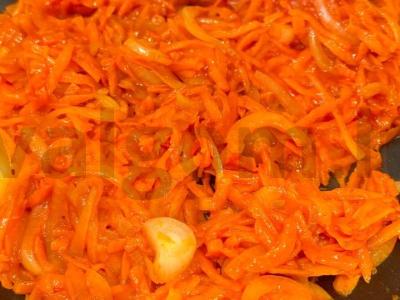 Menkių filė daržovių apdare Žingsnis 5