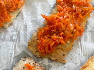 Menkių filė daržovių apdare Žingsnis 7