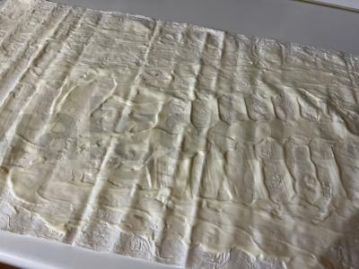 Sotūs ritinėliai lavaše su šviežiu krapu ir žuvimi Žingsnis 5