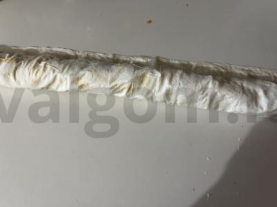 Sotūs ritinėliai lavaše su šviežiu krapu ir žuvimi Žingsnis 9