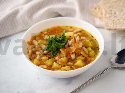 Pupelių sriuba be mėsos pagrindine nuotrauka