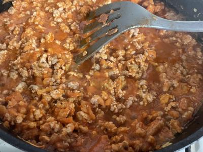 Namų lasagna su faršu ir daržovėmis Žingsnis 8