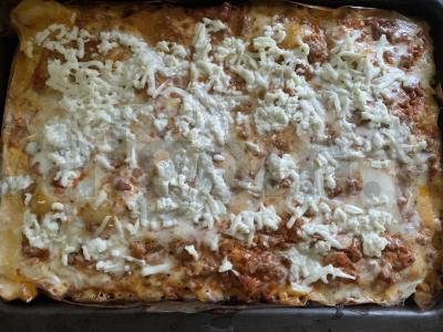 Namų lasagna su faršu ir daržovėmis Žingsnis 13