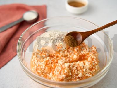 Morkų-varškės pyragas su bananais Žingsnis 3