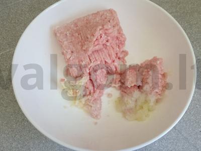 Kotelės iš kiaulienos faršo su jalapeño pipirais Žingsnis 1