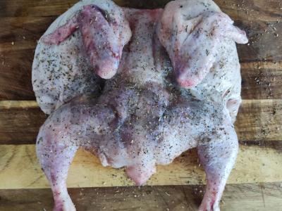 Keptas viščiukas-kornishonas Žingsnis 2