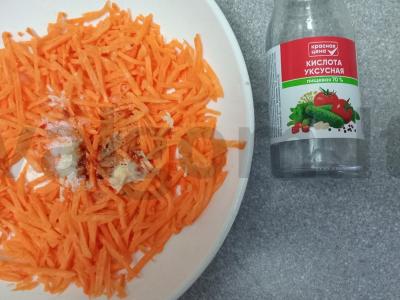 Greita morkų salotos pagal korėjietišką receptą Žingsnis 5