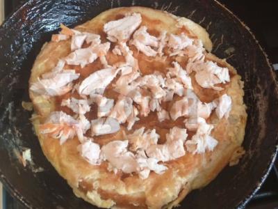 Pica su vištiena ir sūriu ant batonėlio Žingsnis 8