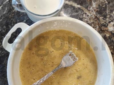 Pyragas „Trys stiklinės“ arbatai Žingsnis 1