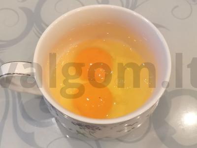 Avižų blynas su raudonąja ikra Žingsnis 1