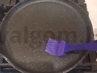 Avižų blynas su raudonąja ikra Žingsnis 4