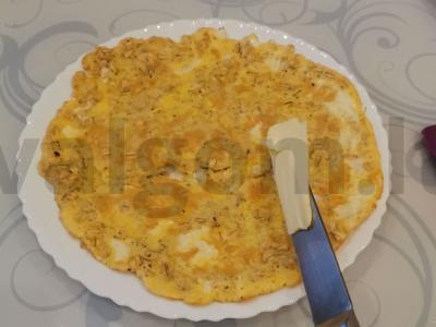 Avižų blynas su raudonąja ikra Žingsnis 6