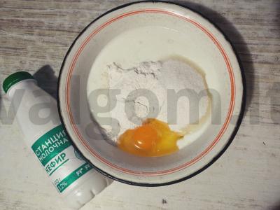 Kefyro blynai su grybais Žingsnis 1