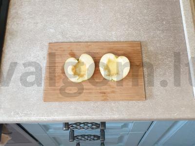 Kepti vaisiai su muesli Žingsnis 1