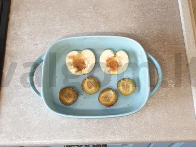 Kepti vaisiai su muesli Žingsnis 3