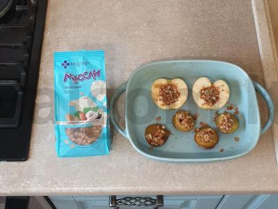 Kepti vaisiai su muesli Žingsnis 4