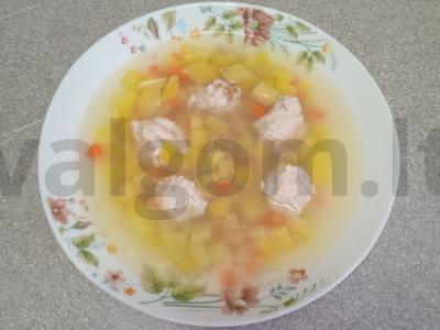 Sriuba su kviečių kruopomis ir vištienos kukuliais Žingsnis 5