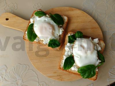 Sumuštinis su varške ir kiaušiniu pusryčiams Žingsnis 8