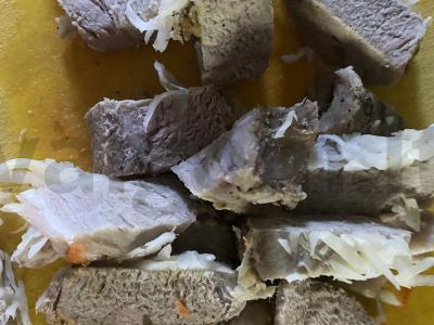 Pita su daržovėmis, mėsa ir olandišku sūriu Žingsnis 3