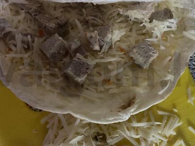 Pita su daržovėmis, mėsa ir olandišku sūriu Žingsnis 5