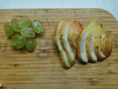 Sultingi sumuštiniai su vaisiais ir dorblu sūriu Žingsnis 1