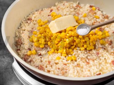 Skani kukurūzų risotto Žingsnis 4