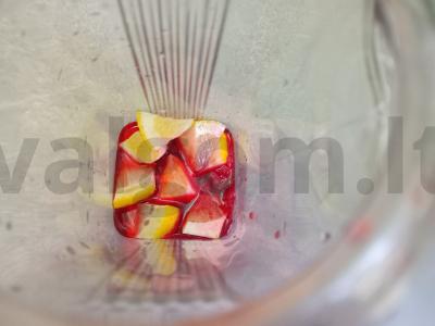 Aviečių-citrinų gėrimas su arbūzų ledu Žingsnis 5