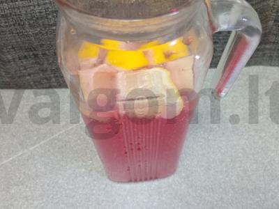 Aviečių-citrinų gėrimas su arbūzų ledu Žingsnis 6