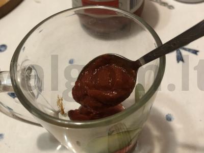 Troškinta kopūstai su perlinėmis kruopomis ir pomidorų pasta Žingsnis 4